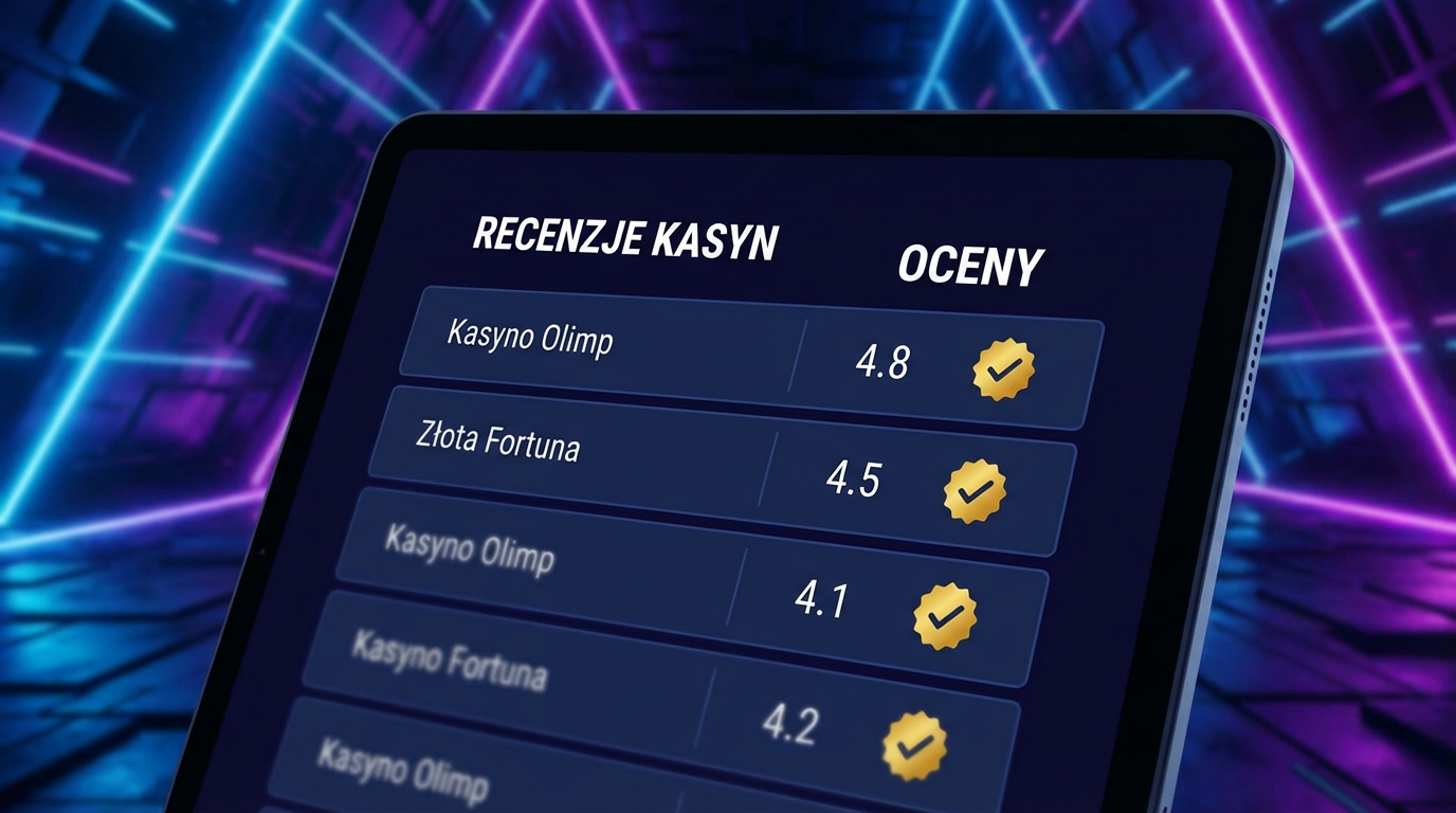 Digital device showcasing online casino ranking application